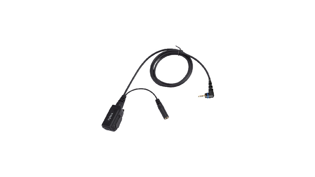 PTT and Microphone cable (for use with receive-only Earpiece) -- for PD3 series
